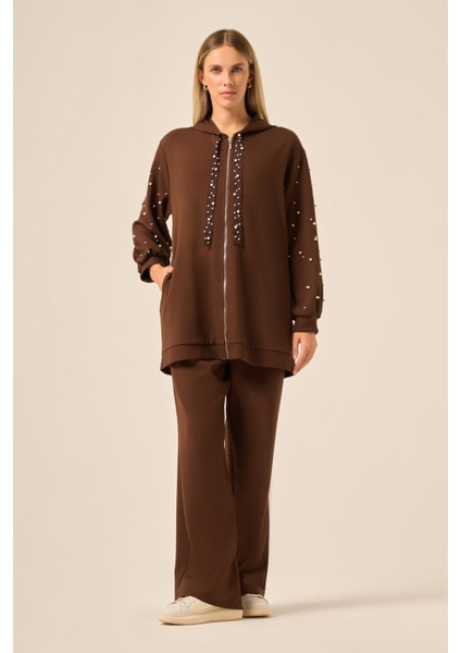 Kadın Oysho Pantolonlu Takım Acı Kahve 31224 fiyatları
