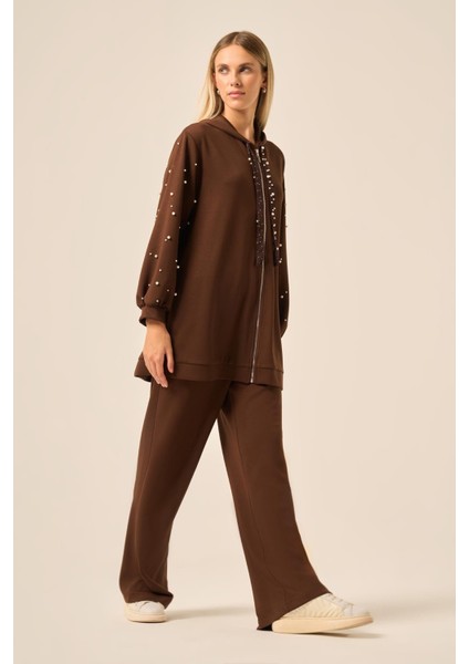 Kadın Oysho Pantolonlu Takım Acı Kahve 31224 fırsatları