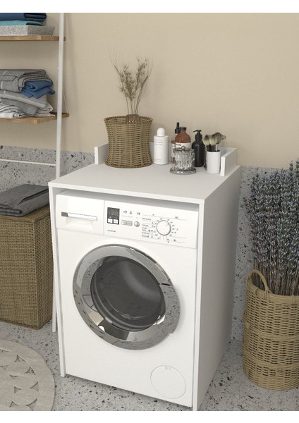 Doliva Çamaşır Makinesi Dolabı Çok Amaçlı Dolap Banyo Dolabı Beyaz modelleri