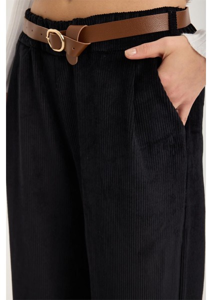 Kadife Geniş Kesim Pantolon fırsatları