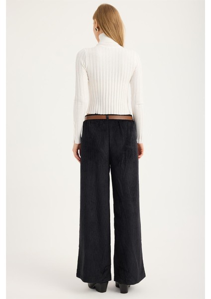 Kadife Geniş Kesim Pantolon indirimleri