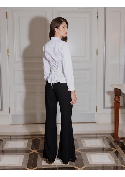 Ruffle Kadın Beyaz Gömlek fiyatları