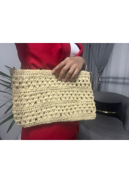 Kağıt Iple El Örgüsü El Çantası fiyatları