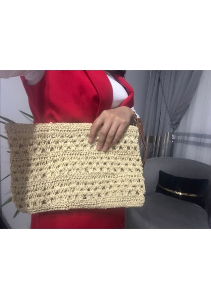 Kağıt Iple El Örgüsü El Çantası modelleri