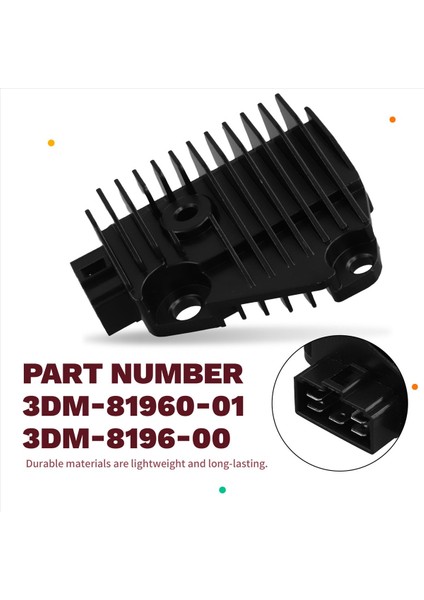 3DM-81960-01 Yamaha XV250 V-Star Vırago XV125 XV125S Part 3DM-81960-00 Için Motosiklet Doğrultucu Voltaj Regülatörü (Yurt Dışından) indirimleri