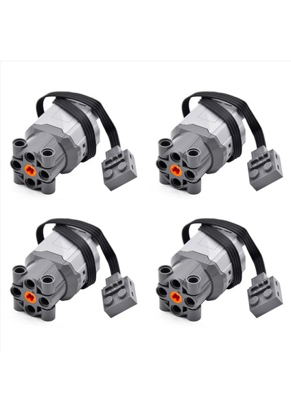 4x Teknik Parçalar Motor Yapı Taşı Motoru L-Motor 88003 Güç Fonksiyonları Için Elektrikli Montajlı Bina Oyuncak Parçası (Yurt Dışından)