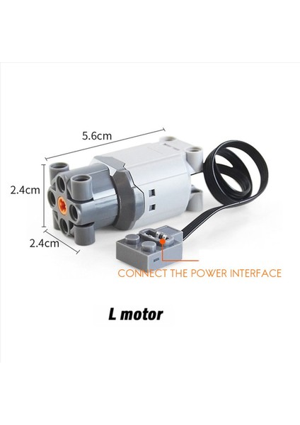 4x Teknik Parçalar Motor Yapı Taşı Motoru L-Motor 88003 Güç Fonksiyonları Için Elektrikli Montajlı Bina Oyuncak Parçası (Yurt Dışından) fırsatları
