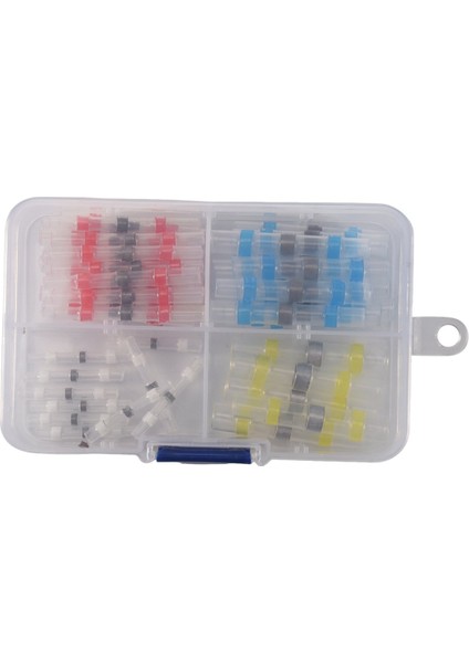 50PCS Konnektör Isıları Büzülme Acı Çeker Terminalleri Su Geçirmez Lehim Kılıf Tüpü Tel Yalıtımlı Popo Konektörleri Dıy Kablo Kiti (Yurt Dışından)