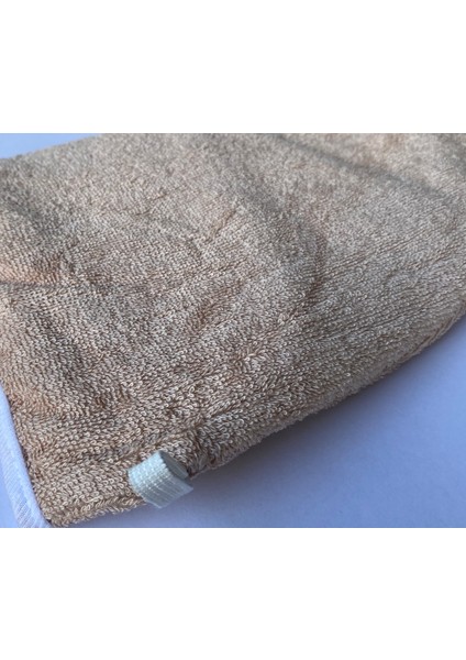 Lastikli Ayarlanabilir %100 Pamuklu Saç Bonesi Saç Havlusu BEJ – Terletmeyen Duş ve Kuaför Bonesi indirimleri