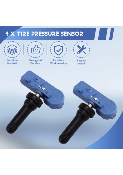 4pcs Lastik Basınç Sensörü 433MHZ Tpms Sensörü Chevrolet Cadillac Için 25809220 (Yurt Dışından) fırsatları
