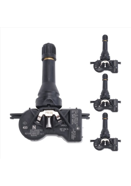 4pcs Tpms Lastik Basınç Sensörü Nissan Qashqai Için 407004CB0B J10 J11 X-Traıl NV200 Yaprak Juke Note Lada Vesta Granta Için (Yurt Dışından)