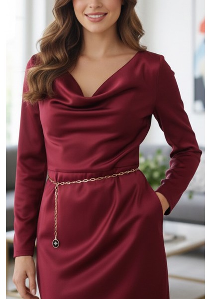 Pınkmark Kadın Gold Siyah Mineli Kutup Yıldızı Ayarlanabilir Zincir Kemer PMKM25795 indirimleri