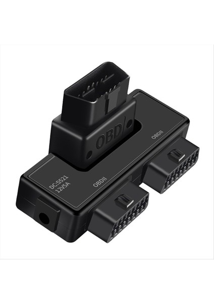 Obd2 One Iki Adaptör Teline Bölünmüş 16 Pin 16 Çekirdek Obd Genişletme Kablo Konnektörü Adaptör Kablosu Evrensel DC5521 (Yurt Dışından)