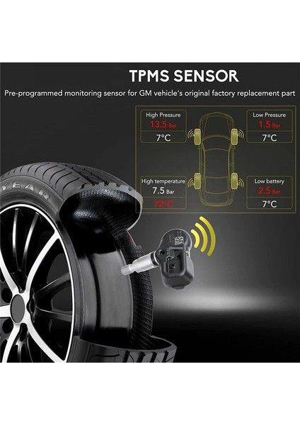 4pcs Lastik Basınç Sensörleri Tpms 42607-33021 42607-06011 Scion Için Toyota Corolla Rav4 Prius Lexus ES350 RX350 PMV-107J (Yurt Dışından) modelleri
