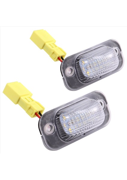 Araba LED Arka Plaka Açık Beyaz Lamba 191943167 Vw Golf Iı Mk2 Jetta Iı Seat Toledo I (Yurt Dışından)