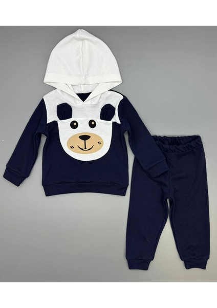 Erkek Çocuk Kapşonlu ve Kulaklı Alt Üst Ikili Gündelik Takım modelleri