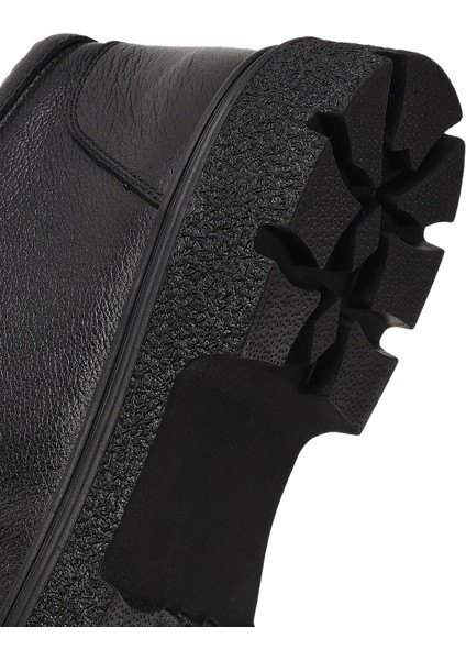 Erkek Siyah Bağcıklı Deri Casual Bot 25WFD7009FT