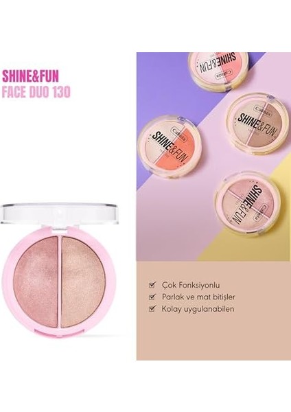 Callista Shine & Fun Face Duo 130 Shine Squad Allık & Aydınlatıcı Paleti fiyatları