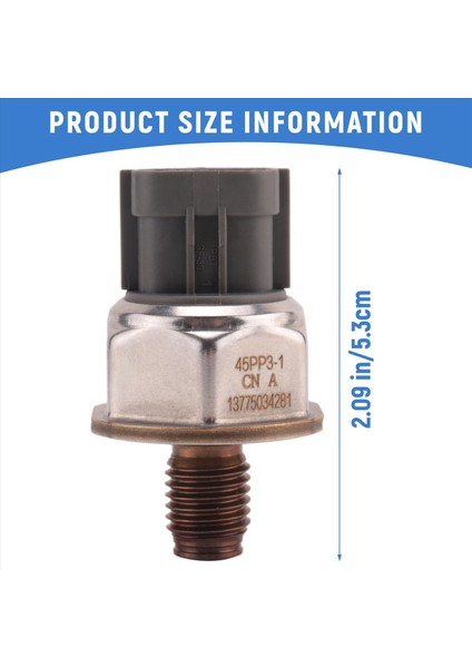 Common Rail Yakıt Basınç Sensörü 45PP3-1 1465A034A 8C1Q9D280AA Nissan Navara D40 Pathfinder 2 5 (Yurt Dışından) fırsatları