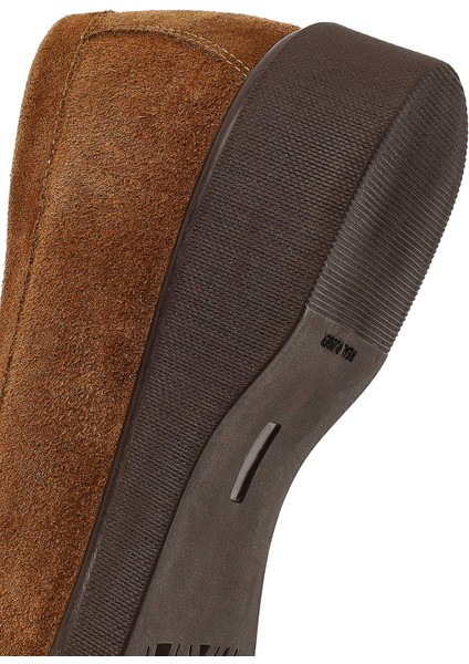 Kadın Vizon Tokalı Süet Deri Comfort Loafer 25AFD410210