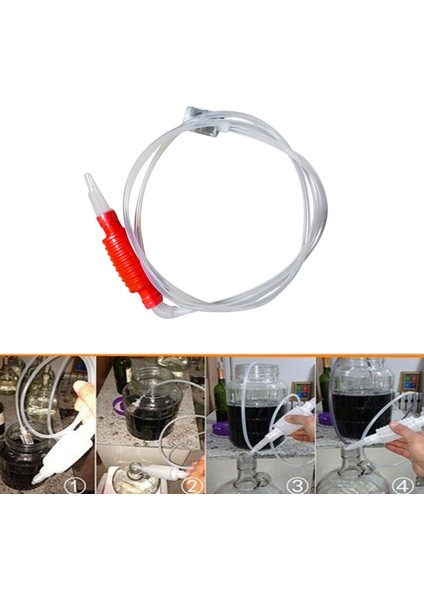 2x 2 Metre Balık Tankı Akvaryum Sifon Tüpü El Yakıt Pompası Benzinli Sifon Hortum Gaz Yağı Suyu Yakıt Transferi Sifon Pompası (Yurt Dışından) fırsatları