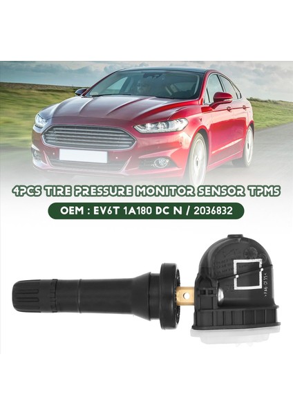 4pcs Lastik Basınç Monitör Sensörü Tpms 433MHZ Ford Px Mkıı Ranger / Everest / Mondeo EV6T1A180D (Yurt Dışından) fırsatları