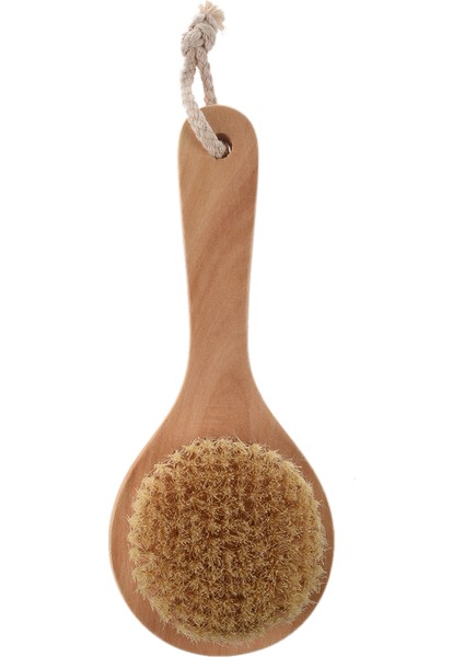 Uzun Saplı Kıl Detoks Ahşap Sap Vücut Fırçası Cilt Fırçası (Yurt Dışından)
