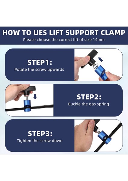 Araba Hood Prop Strut Clamp Asansör Destek Kelepçesi 0 55 Inçlik Kaput Kaldırma Destek Klibi Araç Çubuğu Tutma Tutucu Aracı (Yurt Dışından) fırsatları