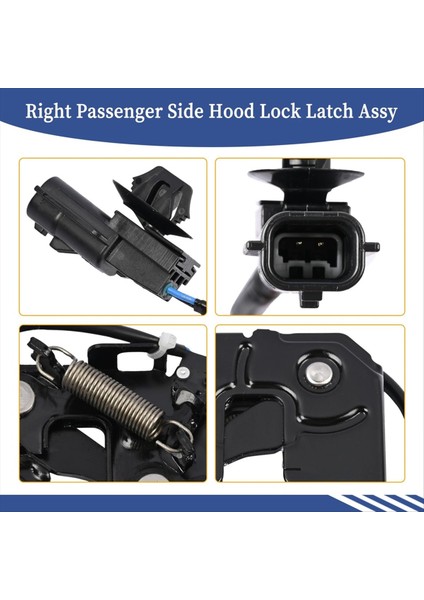 Hood Lock Mandal Assy 65601-1BA0C 65601-1BA0A Nissan Infiniti Için Q70 QX50 EX35 FX35 FX50 EX37FX37 (Yurt Dışından) fırsatları