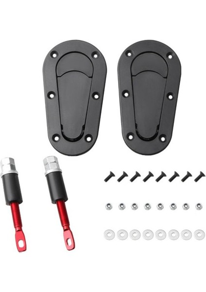 Universal Hood Kilitler Kaput Kilitleri Kaput Pimleri Kaput Kilit Kiti Kilit Olmadan Siyah Araç Aksesuarları (Yurt Dışından)