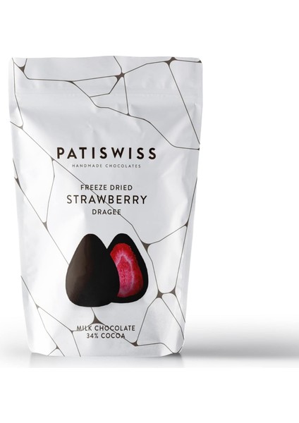 Patiswiss Sütlü Çilek Draje Doypack 80 G