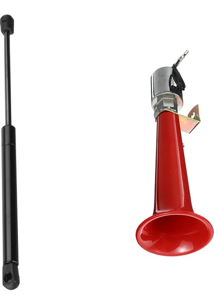 2 Adet Araba Aksesuarları 1 Adet Kaput Asansörü Şok Dikişlerini ve 1 Adet 12/24V 180DB Süper Sesli Hava Boynuzu Trompet (Yurt Dışından)