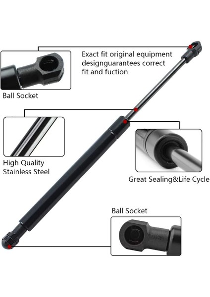 2 Adet Araba Arka Bagaj Asansörü Toyota Için Gaz Struts Şoklarını Dilek Mpv Avensis Estate 2003-2016 351097 68950-05081 (Yurt Dışından) indirimleri