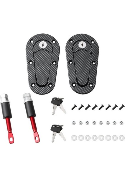 Universal Hood Kilitler Kaput Kilitleri Kaput Pimleri Hood Kilit Kiti Araç Aksesuarları Kilitli Gösterildiği Gibi (Yurt Dışından)