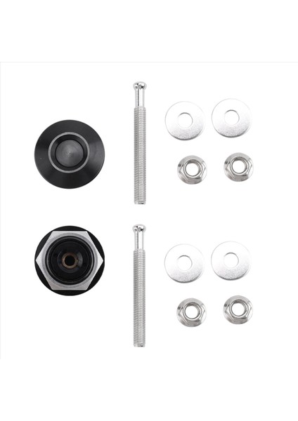 2 Pcs Push Düğmesi Hızlı Bırakma Kaput Bonnet Pimleri Kilit Klipsi Araç Tampon Kablosu Kiti (Yurt Dışından) modelleri