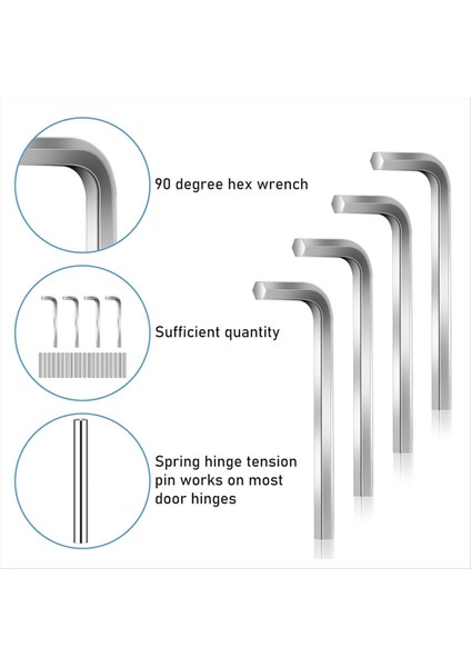24 Adet Yay Menteşesi Gerginlik Pimi Yedek Kit Metal Pim Tutucu Desteği Konut ve Kapı Menteşeleri Için P Mürekkep (Yurt Dışından) modelleri