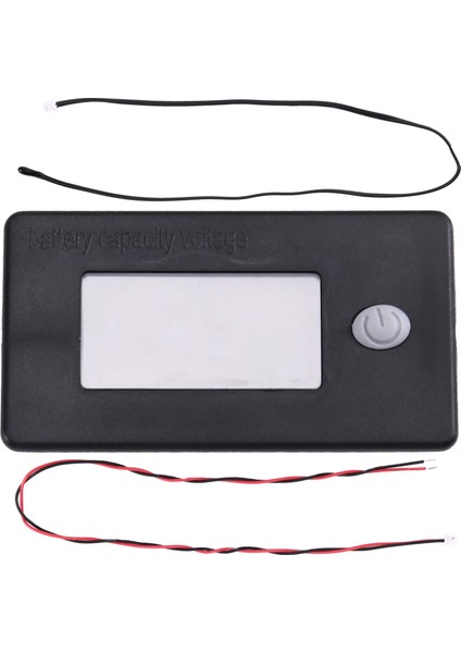 Golf Sepeti Pil Metre LCD Ekran Voltmetre 10-100V Volt Metre Sıcaklık Göstergesi Rv Araçlar Otomobil Yatları (Yurt Dışından)