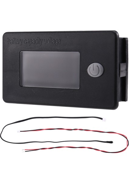 Golf Sepeti Pil Metre LCD Ekran Voltmetre 10-100V Volt Metre Sıcaklık Göstergesi Rv Araçlar Otomobil Yatları (Yurt Dışından) fiyatları