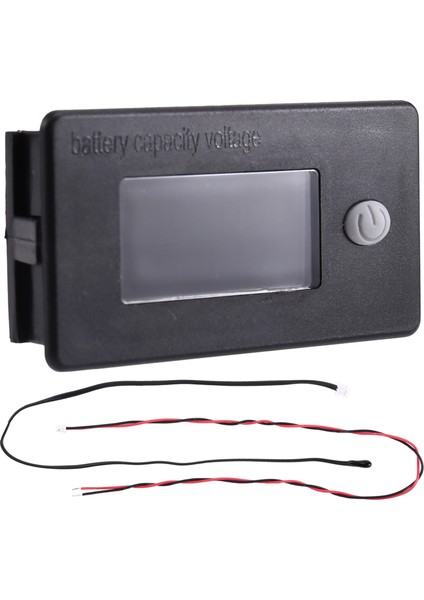 Golf Sepeti Pil Metre LCD Ekran Voltmetre 10-100V Volt Metre Sıcaklık Göstergesi Rv Araçlar Otomobil Yatları (Yurt Dışından) modelleri