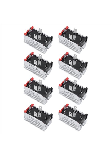 8x Alüminyum Soğutucu Baz Tek Fazlı Köprü Doğrultucu Diyot 75A 1000V (Yurt Dışından)