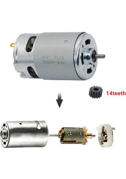 14 Diş Motor 14 4V Makita Için Değiştir 629819-4 629875-4 6381D BDF343 6280D 6280DWE 6281DWE 6281D MT070 6280DWPE (Yurt Dışından) modelleri
