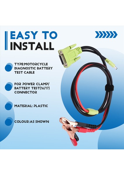 Power Kelepçesi/ Pil Testi (16/17) Konektörü Için Motosiklet Diyagnostik Obd2 Tarayıcı Adaptör Kablosu (Yurt Dışından) indirimleri