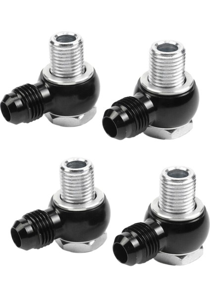 6AN x 1/4 Npsm Gm Turbo 350 400 700R4 4L60E Şanzıman Yağı Soğutucu 90 Derece Banjo Tesisatları (Yurt Dışından)