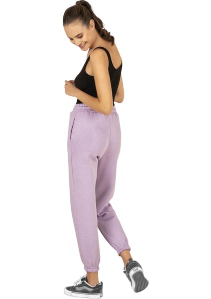 Yüksek Bel Kadın 3 Iplik Şardonlu Kışlık Eşofman Altı Bilek Boy Spor Eşofman Alt fiyatları