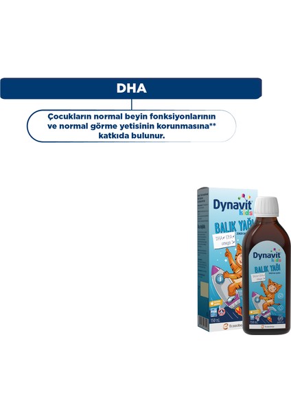 Kids Portakal Aromalı Balık Yağı 150 ml X2 - Çocuklar Için 1300MG Balık Yağı, Omega-3, Epa, Dha fırsatları