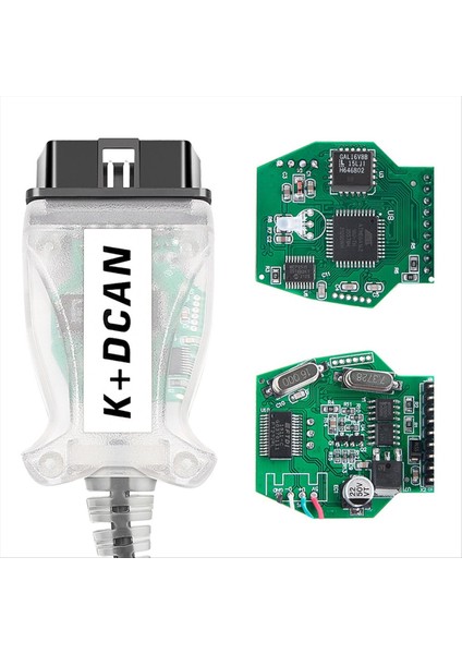 Inpa K+Dcan Chıp Car Tahmostıc Araçları Obd2 Tarayıcı Anahtarı USB Arayüz Kablosu Bmw K Dcan E60 E61 E70 E81 E83 E90 E91 (Yurt Dışından) modelleri