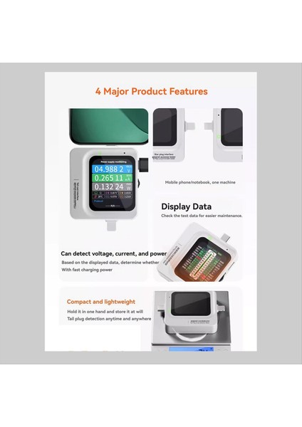 TNS360 Cep Telefonu Kuyruk Fişi Kapsamlı Dedektörü 30V-5A Ios Teye-C Için 3&#39 Ü 1 Arada Temizleme Tarafın (Yurt Dışından) modelleri