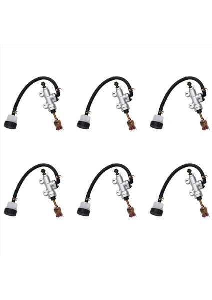 Suzuki Kawasaki Için 6x Motosiklet Evrensel Ayak Freni Hidrolik Pompa Honda Yamaha Arka Fren Ana Silindir Pompası (Yurt Dışından)