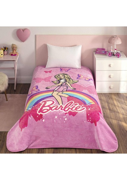 Lisanslı Barbie Sun Tek Kişilik Battaniye