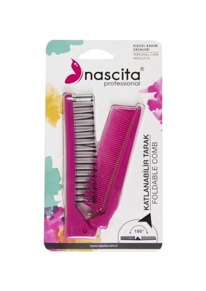 Nascita Açılır-Kapanır Tarak Fırça Kırmızı - 115